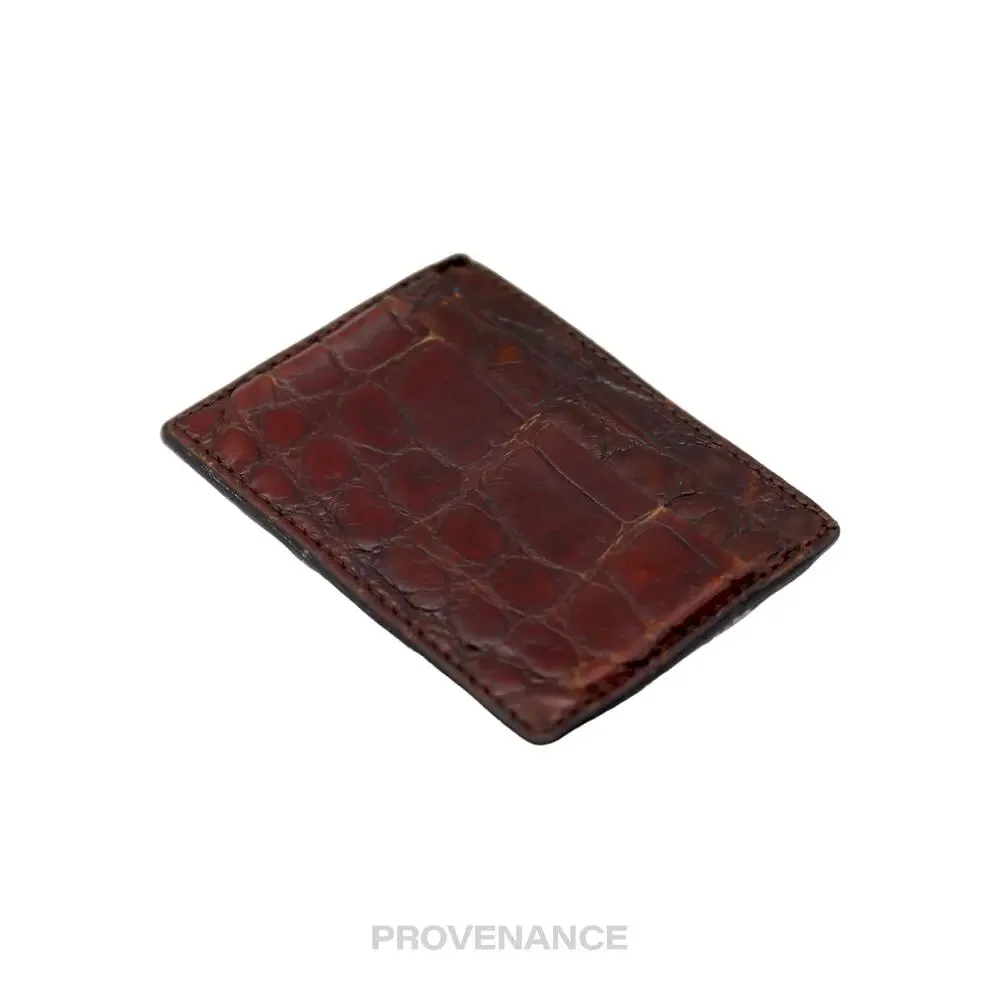 🔴 Gucci Card Holder Wallet - Crocodile Leather - Picture 6 of 7